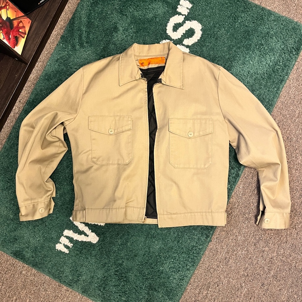 Vintage durable press military wear jacket fits like medium